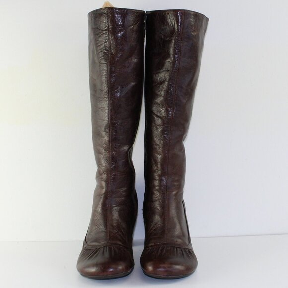 Miz Mooz Tall Brown Leather Neptune Boots (EU 41 / 10.5 US) - Picture 2 of 11